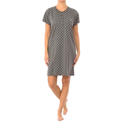 Image of Kisses&amp;Love Womenss short sleeved summer nightgown KL45000 Grey Size Medium