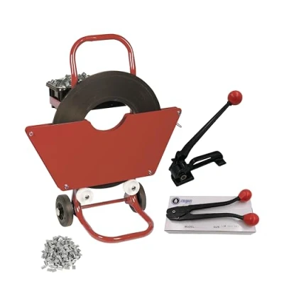 Image of Trojan Steel Strapping Kit, 13mm x 0.5mm 395m, 560kg Breaking Strain, with Seals, Dispenser, Tensioner &amp; Sealer