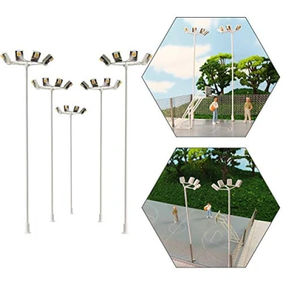 Image of Evemodel LSL05 5pcs Model Railway Playground Lamps Garden Street Lights Yard OO/HO Scale