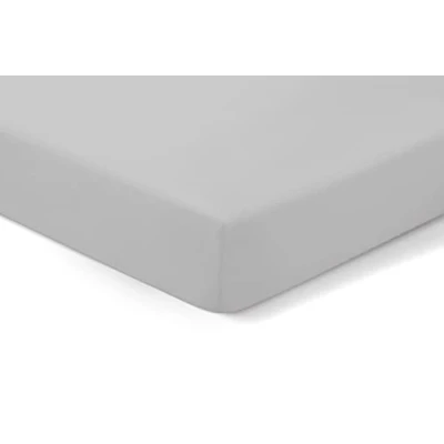 Image of 2 x AmigoZone Pollyotton Cot Bed Fitted Sheet (Silver Grey, (70 140cm))