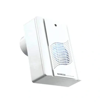 Image of Manrose 4&quot; CRCHTP Continuous Extractor Bathroom Fan Pull Cord, Humidity &amp; Timer