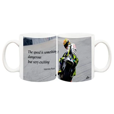 Image of Juko Valentino Rossi Quote 1277 Moto GP Racing Coffee Tea Cup