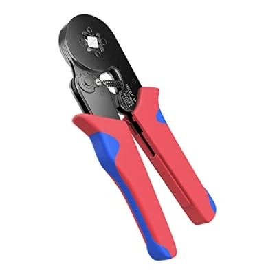 Image of Crimping Pliers for Wire End Ferrules 0.25 mm² 10 Electricians Electronics Crimp Tool Self Adjusting Power