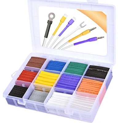Image of Pointool 650Pcs Heat Shrink Tubing Kit 2:1, Wire Wrap Tube Insulation Electrical Colored Assorted Assortment Electronics for Wires