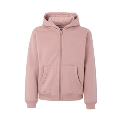 Image of Mukua Byron Kids Zip Up Hoodie, Pale Rose, Size 3/4