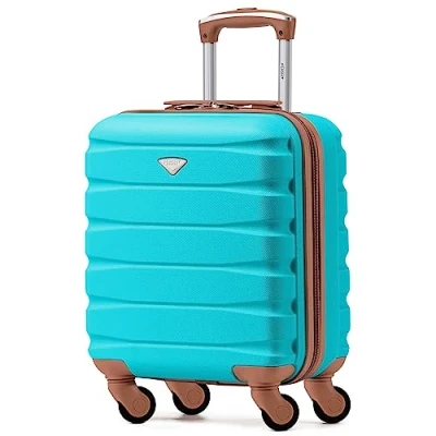 Image of Flight Knight Lightweight 4 Wheel ABS Hard Case Suitcases Cabin Carry On Hand Luggage Approved for Over 100 Airlines Including British Airways, Ryanair &amp; easyJet Free 45x36x20cm