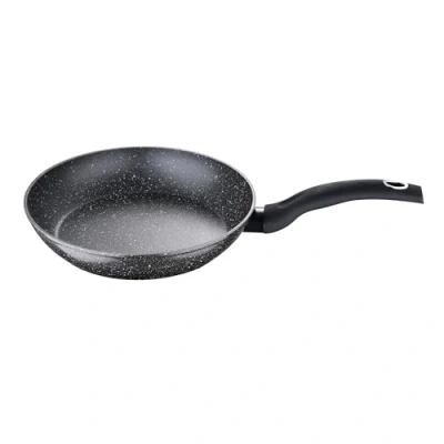 Image of Bergner Orion Non Stick Frying Pan, 26cm Induction Hob Aluminium Cookware Pan Marble Coating &amp; Heat Resistant Handles