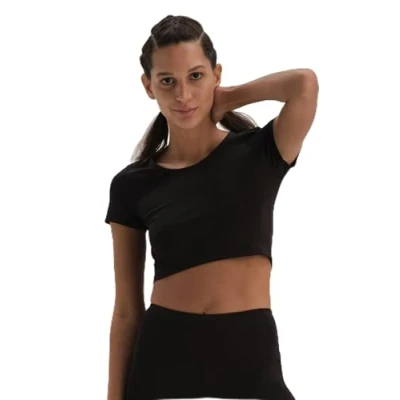 Image of Dagi Women&#039;s Short Sleeve, Crew Neck, Fashion T Shirt, Black, S