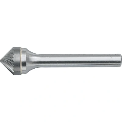 Image of York 9.5 x 4.7MM Conical 90 Inc. Angle Carbide Rotary Burr Cut 9 Chipbreaker