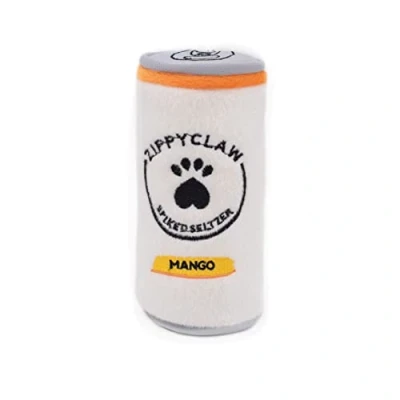 Image of ZippyPaws Squeakie Can, Stuffing Squeaker Plush Beverage Dog Toy Zippy Claw