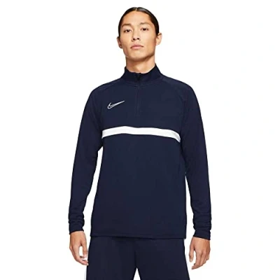 Image of NIKE Men&#039;s Dri fit Academy T Shirt, OBSIDIAN/WHITE/WHITE/WHITE, XXL UK