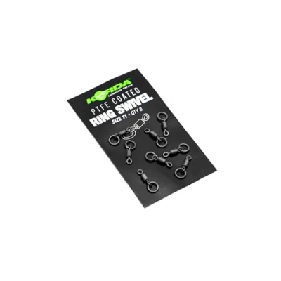 Image of Korda PTFE Ring Swivel Size 11 Fishing swivels