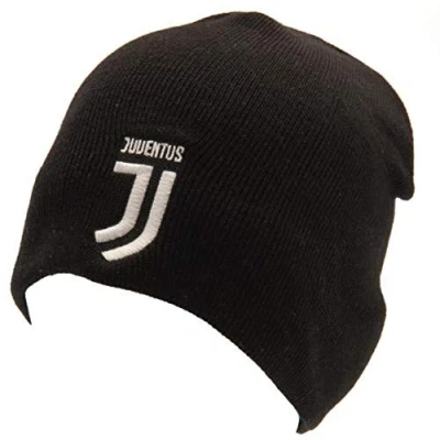 Image of Official JUVENTUS new crest JU black beanie hat