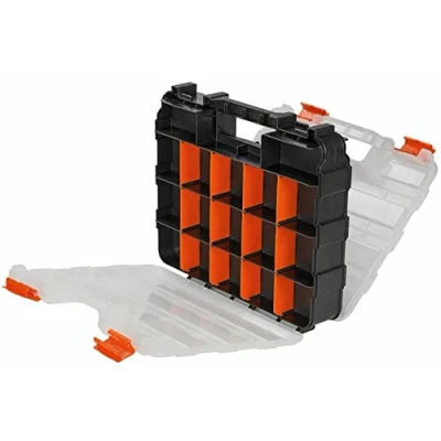 Image of 34 Compartment Storage Organiser Box Screws Nails Carry Case Neilsen