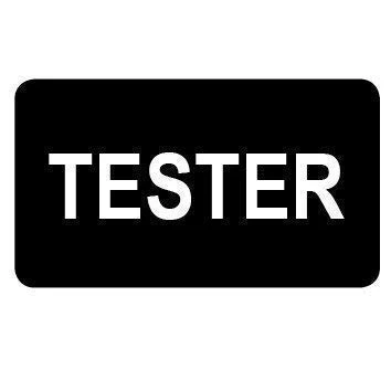 Image of 500 &#039;Tester&#039; Stickers 8 x 14mm Labels in a Choice of Colours (Black)