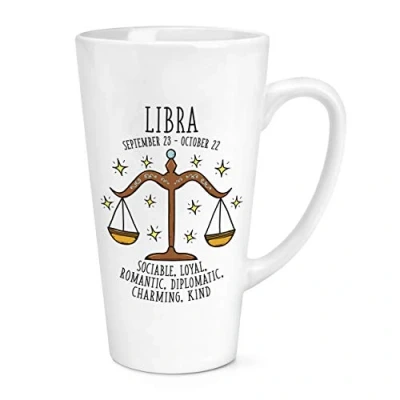 Image of Libra Horoscope 17oz Large Latte Mug Cup