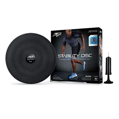 Image of PTP Unisex Adult&#039;s Stability Disc Balance Board, Black, standard size