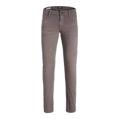 Image of JACK &amp; JONES Men&#039;s Glenn Slim Fit Jeans Cotton Stretch Denim Pants Gunmetal 30W / 34L