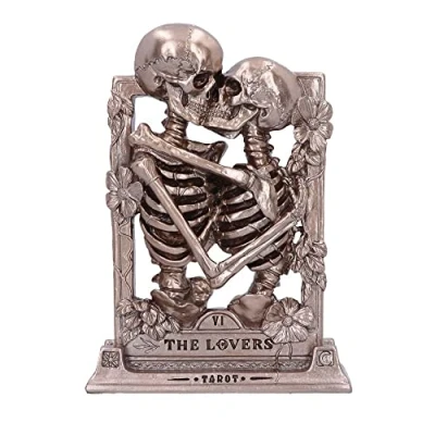 Image of Nemesis Now The Lovers Skeleton Figurine, Gold, 20.5cm