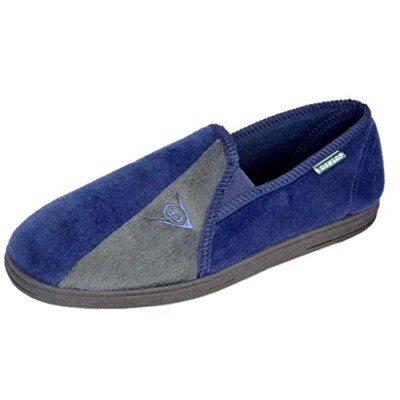 Image of Dunlop Winston II Men&#039;s Famous Slippers with Super Comfort Padded Cup Blue Size 12