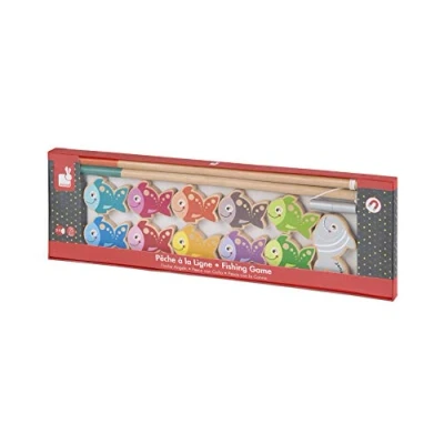 Image of Janod From 2 years old Wooden Angling Magnetic Toy Alone or with Several Skill Games Manipulate and Handle J03062