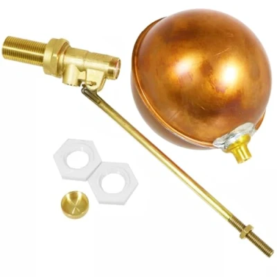 Image of SPARES2GO Toilet Float Valve 1/2&quot; Part 1 BS1212/1 High Pressure Side Entry 4 Copper Ball Kit