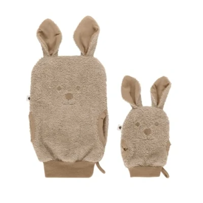 Image of BIBS Bath Mitts, 100% Organic Oeko TEX® Certified Cotton Terry, Soft and Gentle on The Baby&#039;s Delicate Skin, Consist one Adult Size Child (1 2 Years)