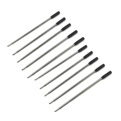 Image of Professional Metal Ballpoint Pen Refills Refill 115mm Length X 1mm Tip for Writing (Pack of 10)