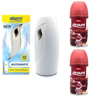 Image of Pure Air Airpure Automatic Freshener Machine with 2 Refills (Mulled Wine), Small