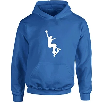 Image of Scooter, Kid&#039;s Printed Hoodie Royal Blue/White 12 13 Years