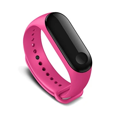Image of AWINNER Colorful Waterproof Replacement Bands for Xiaomi Mi Band 3 Smart Miband 3nd (No Activity Tracker) (Pink)