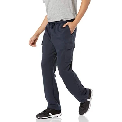 Image of Amazon Essentials Men&#039;s Cargo Fleece Joggers, Navy, XS