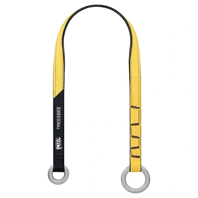 Image of PETZL, Treesbee, Anchoring Fett For Work On Plants, Yellow Black, 110 Cm, Unisex Adult