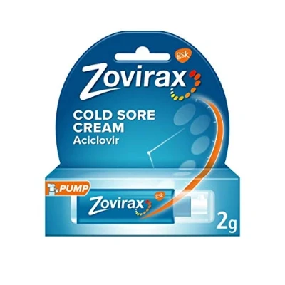 Image of Zovirax Cold Sore Relief Treatment Cream Pump 5% 2g