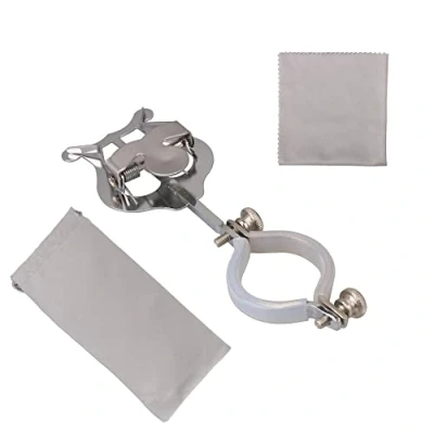 Image of BQLZR Metal Plating Sheet Music Clip Holder Clamp On Lyre Musical Instrument for Clarinet Part,Trumpet
