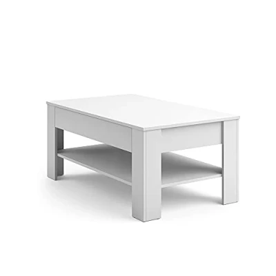 Image of Vicco Coffee table Milan, White, 110 x 48 cm
