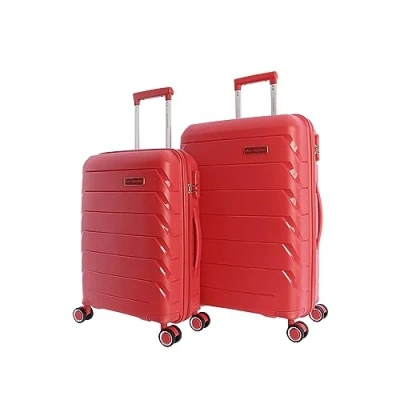Image of DON ALGODON Cabin Travel Suitcases Suitcase 55x40x20 Heavy Duty Trolley Luggage for Aircraft with 4 360º Wheels and Lock, red, Maleta cabina: