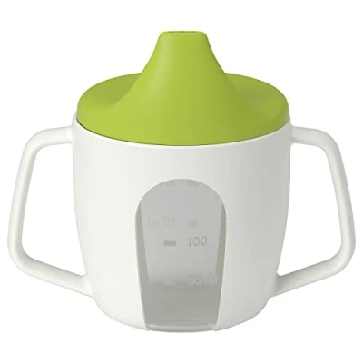 Image of Ikea 202.138.83 Börje Children&#039;s Cup with Lid, Multi Coloured