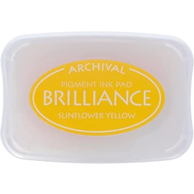 Image of Tsukineko Brilliance Sunflower Pad, Yellow Ink