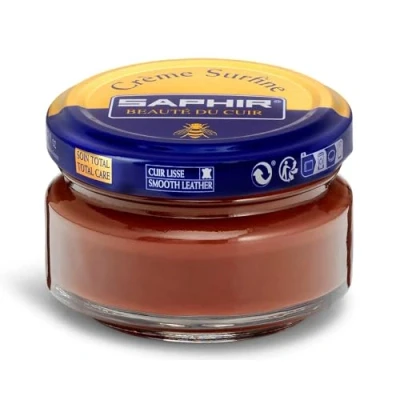 Image of Saphir Cream Surfine Shoe Polish Brown MARRON 04