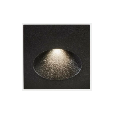 Image of Bat Outdoor LED Recessed Wall Light Square Urban Grey IP65 2.2W 3000K