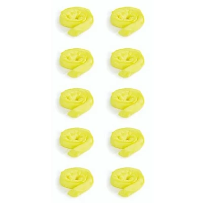 Image of Yellow Chemical Absorbent Sock Spills 1.2 Metre Spun Bound Absorbs 40L based liquids, For Hazardous Liquid and Leaks, UK Made