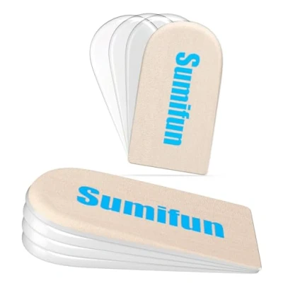 Image of Sumifun Heel Lift Inserts, 1/4&quot; to 1&quot; Gel Shoe Heels Inserts for Women, Adjustable Orthopedic Pads Pain and Leg Length Discrepancies, Cups 1/2&quot; 3/4&quot;