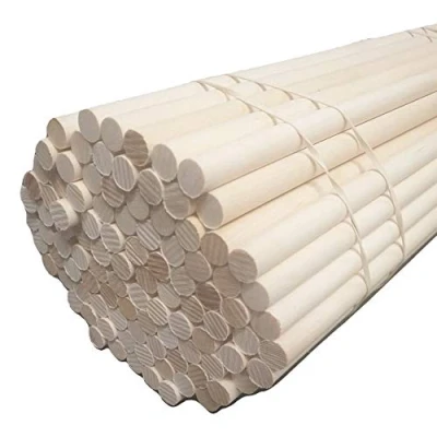 Image of Trustleaf 10mm x 20cm Birch Hardwood Wooden Dowels/Craft Sticks (100 Pack)