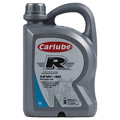 Image of Carlube Triple R 15W 40 ACEA A3/B4, API SN High Mileage Semi Synthetic Engine Oil 2L