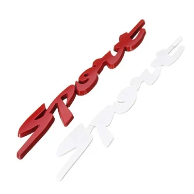 Image of C FUNN 3D Chrome Sport Logo Emblem Badge Metal Decals Sticker Red/Silver/Black for Car Motor Racing Red