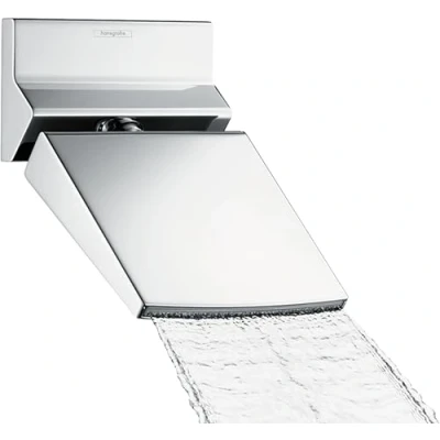 Image of hansgrohe Raindance Rainfall 150 pivoting overhead shower, chrome 26442000