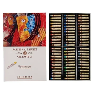 Image of Sennelier Oil Pastel Assorted Set 72 Colors by