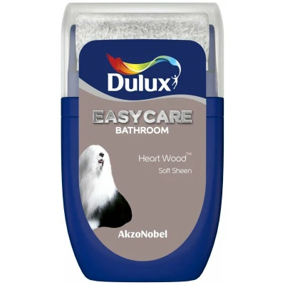 Image of Dulux 5277687 Easycare Bathroom Tester Paint, Heart Wood, 30 Millilitres