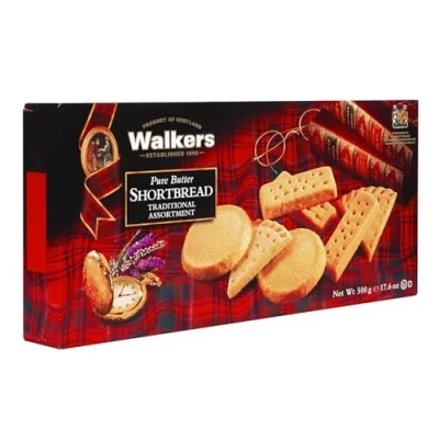 Image of Walkers Shortbread Assortment, Traditional Scottish Recipe, 500g